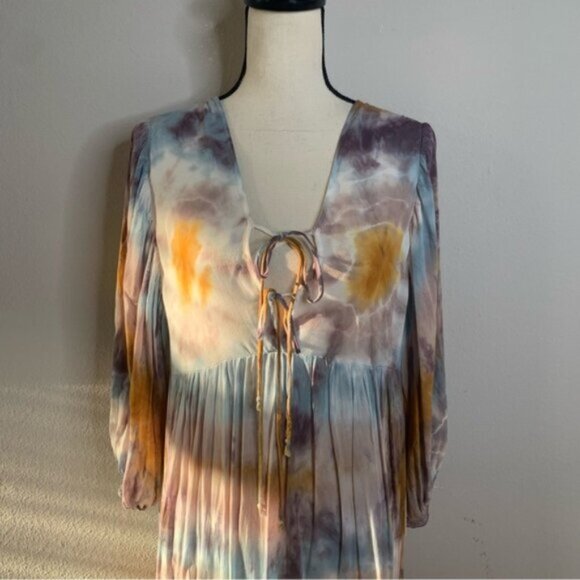 NWT Young Fabulous & Broke Dawn Tie Dye Maxi Dress - Picture 7 of 13